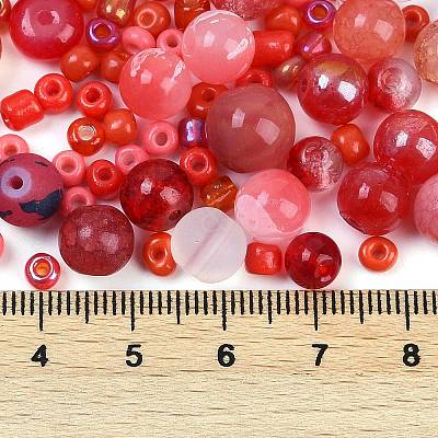DIY Lampwork Beads & Glass Seed Beds Jewelry Making Findings Kits SEED-K010-01E-1