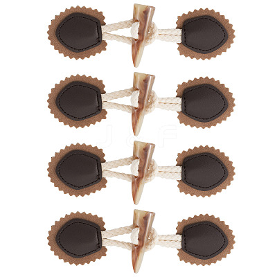 5 Pairs Resin Buttons BUTT-TA0001-48D-1