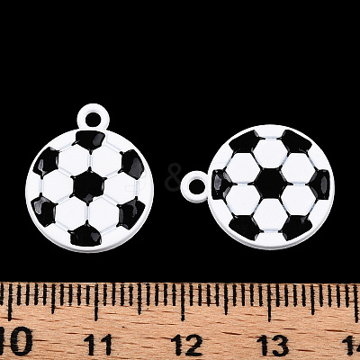 Baking Paint Alloy Pendants X-ENAM-S119-023A-1