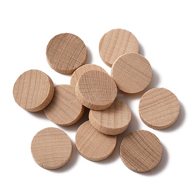 Unfinished Wooden Discs WOOD-WH0030-11-1