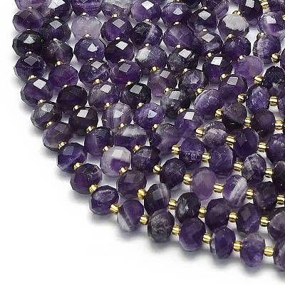 Natural Amethyst Beads Strands G-P573-A31-01-1