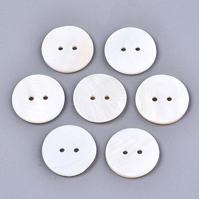 2-Hole Freshwater Shell Buttons SHEL-S276-136C-01-1