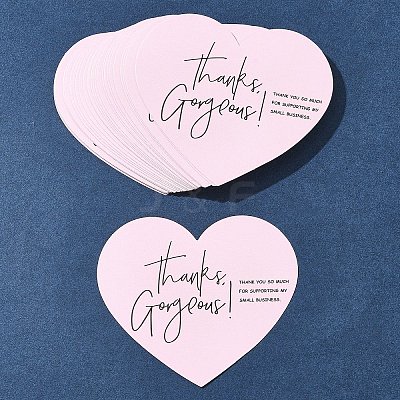 1 Bag Coated Paper Thank You Greeting Card DIY-FS0007-87-1