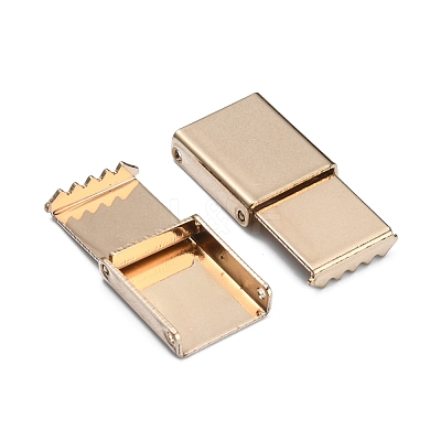Zinc Alloy Ribbon Crimp Ends FIND-WH0126-13B-KCG-1
