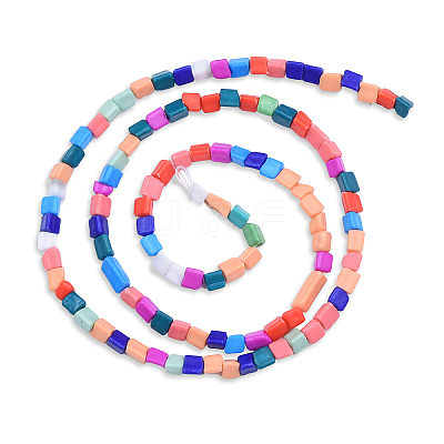 Opaque Spray Painted Glass Bead Strands X1-GLAA-N047-05A-1