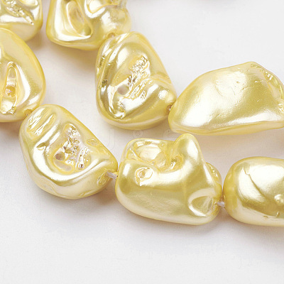 Shell Pearl Beads Strands BSHE-K010-08E-1