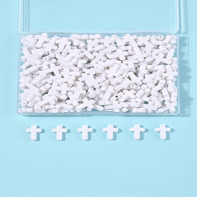 200Pcs Opaque Acrylic Beads SACR-FS0001-39I-1