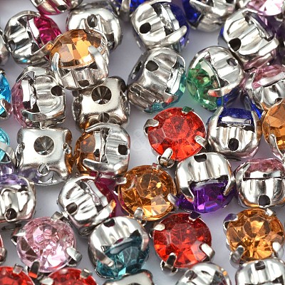 Mixed Sew on Rhinestone X-GACR-D001-6mm-M-1