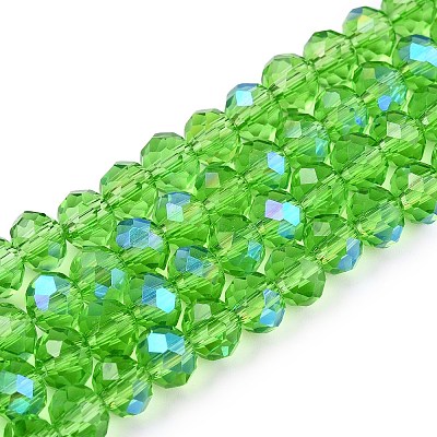 Electroplate Glass Beads Strands EGLA-A044-T6mm-L11-1