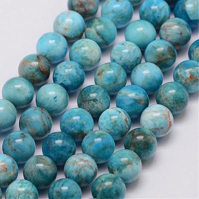 Natural Apatite Beads Strands G-D856-01-10mm-1