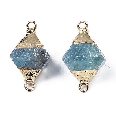 Natural Fluorite Links Connectors G-S359-360-1