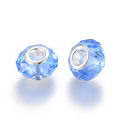 Handmade Glass European Beads GPDL25Y-22-1
