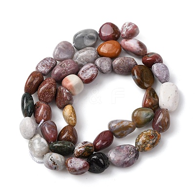 Natural Ocean Jasper Beads Strands G-E483-39B-1