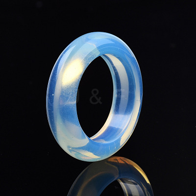 Opalite Plain Band Ring G-N0326-99F-1