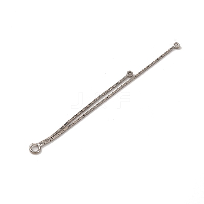 Brass Boston Link Chain Tassel Big Pendants KK-G510-06P-1