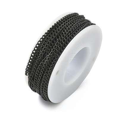 Ion Plating(IP) 304 Stainless Steel Curb Chains CHS-L001-59-0.6mm-B-1