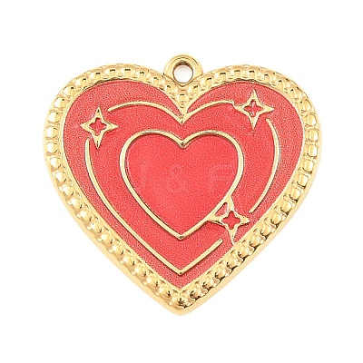 304 Stainless Steel Enamel Pendants STAS-Z186-12G-02-1