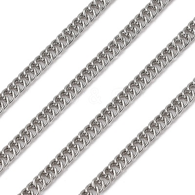 Iron Flat Double Link Chains CH-ZX009-4x3mm-P-1