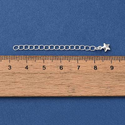 Rack Plating Brass Ends with Chain and Charms KK-F873-09S-1