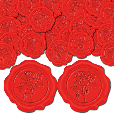 Adhesive Wax Seal Stickers DIY-CP0010-69F-1