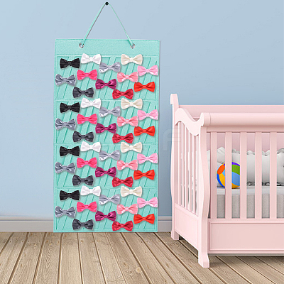 Soft Felt Large Capacity Hair Clips Storage Hangers AJEW-WH0332-92A-1