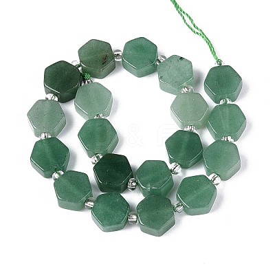 Natural Green Aventurine Beads Strands G-P534-A17-02-1