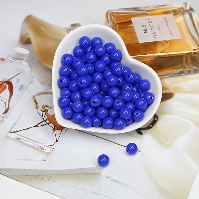 Opaque Acrylic Beads OACR-SZC0001-02C-17-1