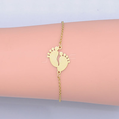 Jewelry 201 Stainless Steel Link Bracelets LS-BJEW-T011-JN505-2-1