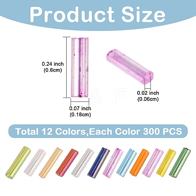 12 Styles Mixed Style Glass Round Bugle Beads GLAA-YW0004-94-1
