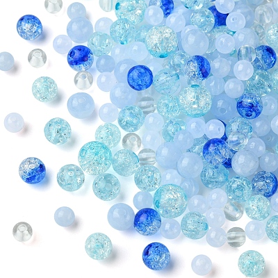 DIY Round Acrylic Beads Bracelets Making Kits DIY-FS0007-02A-1