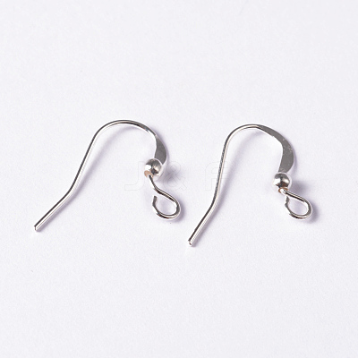 Brass French Earring Hooks KK-Q369-S-1