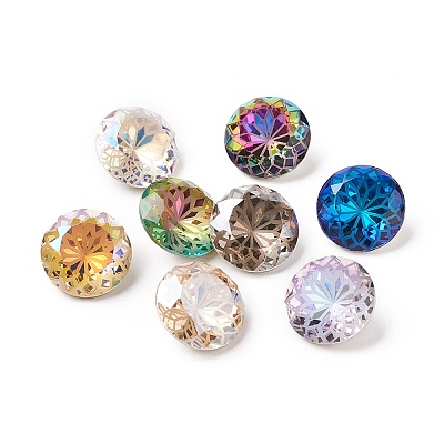 K9 Glass Rhinestone Pointed Back Cabochons RGLA-P030-06B-M01-1