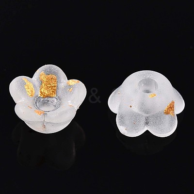 Frosted Transparent Acrylic Beads X-OACR-N137-72A-1