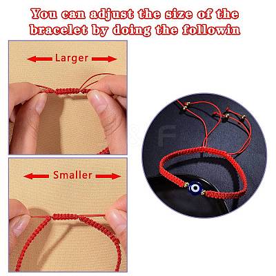 Adjustable Nylon Threads Braided Bead Bracelets BJEW-SZ0001-52-1