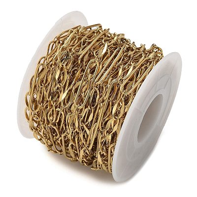 304 Stainless Steel Oval Link Chains CHS-C015-05G-1