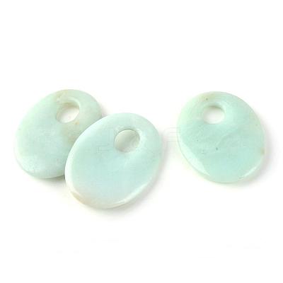 Natural Flower Amazonite Pendants G-Q458-32-1