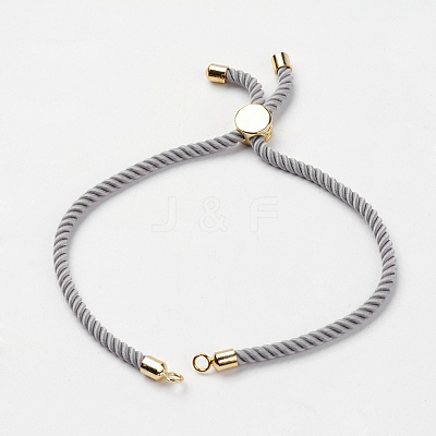 Nylon Twisted Cord Bracelet Making MAK-K007-05G-1