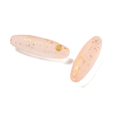 Frosted Glass Beads FGLA-L001-001D-1