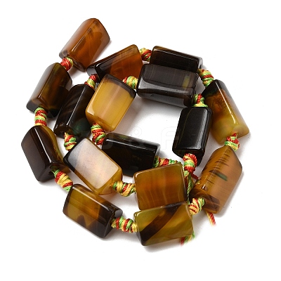 Natural Banded Agate Beads Strands G-H342-C01-02-1
