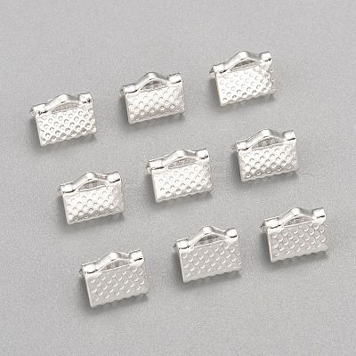 Iron Ribbon Crimp Ends E004Y-S-01-1