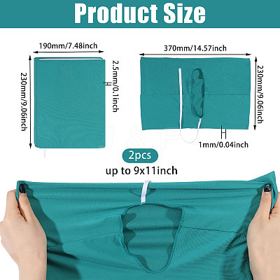 Polyester Book Cover OFST-WH0004-144M-1