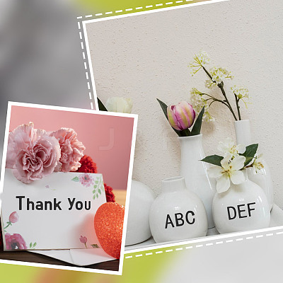 12 Sheets 2 Colors Letter A~Z PVC Waterproof Self-Adhesive Stickers STIC-GA0001-21-1