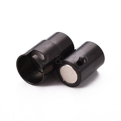 304 Stainless Steel Locking Tube Magnetic Clasps Ion Plating(IP) LS-STAS-I045-12-5mm-1