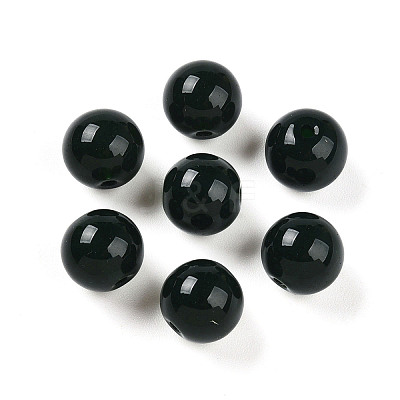 Opaque Solid Color Glass Beads GLAA-N007-10mm-A05-1