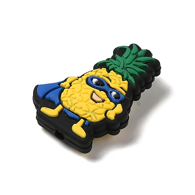 Fruit Superman Food Grade Eco-Friendly Silicone Focal Beads SIL-Q021-01F-1