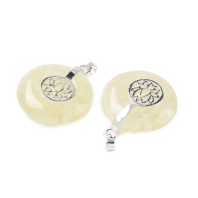 Natural Lemon Jade Pendants GG-CBAF4FB-02S-B05-1