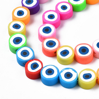 Handmade Polymer Clay Bead Strands CLAY-N006-74-1