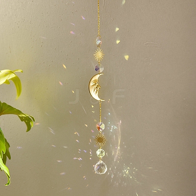 Teardrop Glass Suncatchers PW-WGBA797-01-1