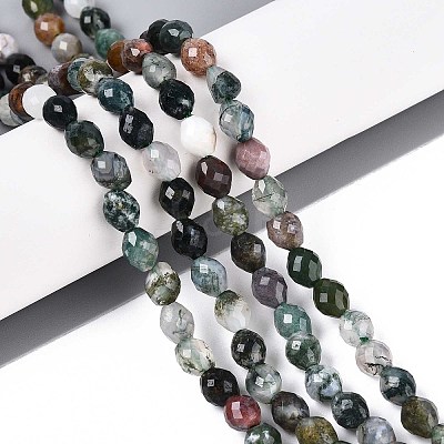 Natural Indian Agate Beads Strands G-T142-83-1