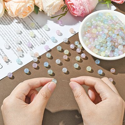 Transparent Acrylic Beads OACR-CJC0014-01-1